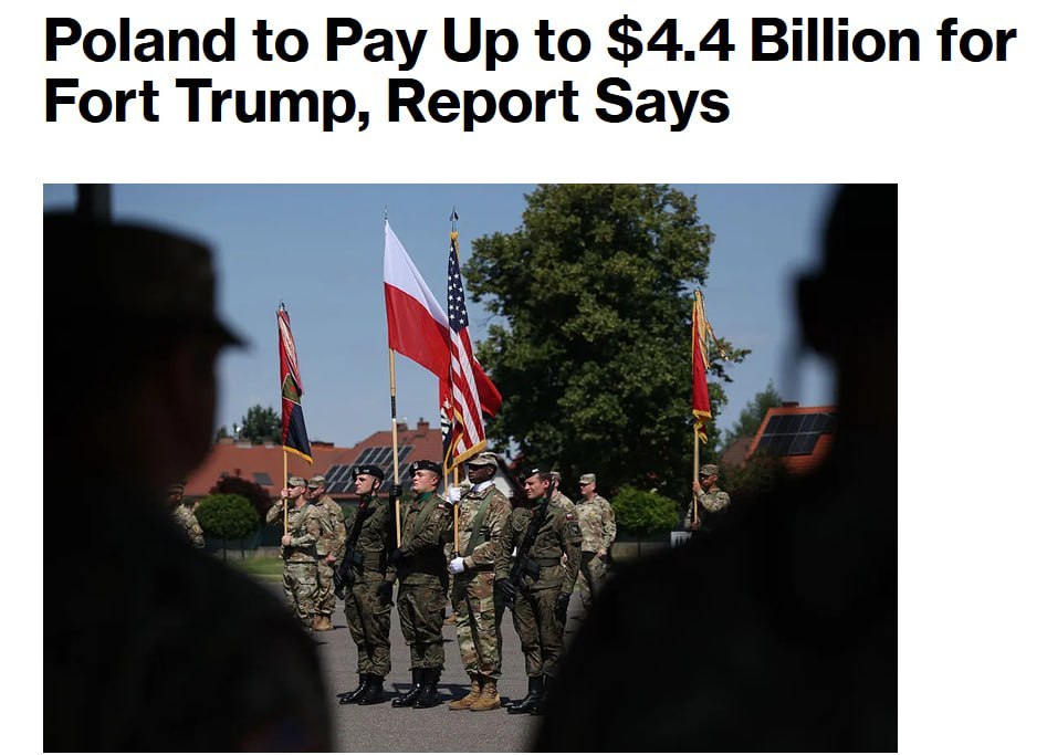 Poland to spend $4.4 billion on US military base 'Fort Trump'