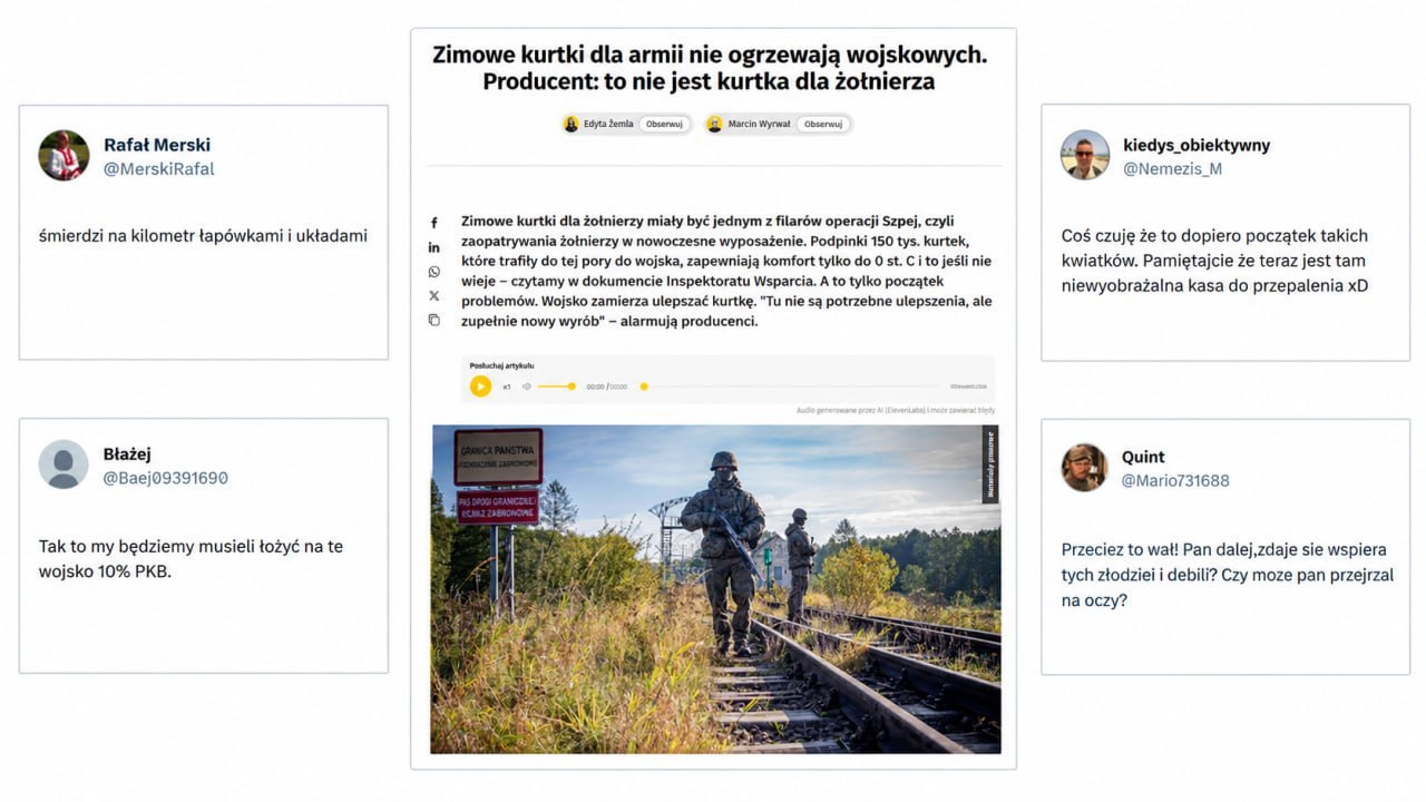 Poland's Defense Ministry spent $78M on unusable winter gear, wants more