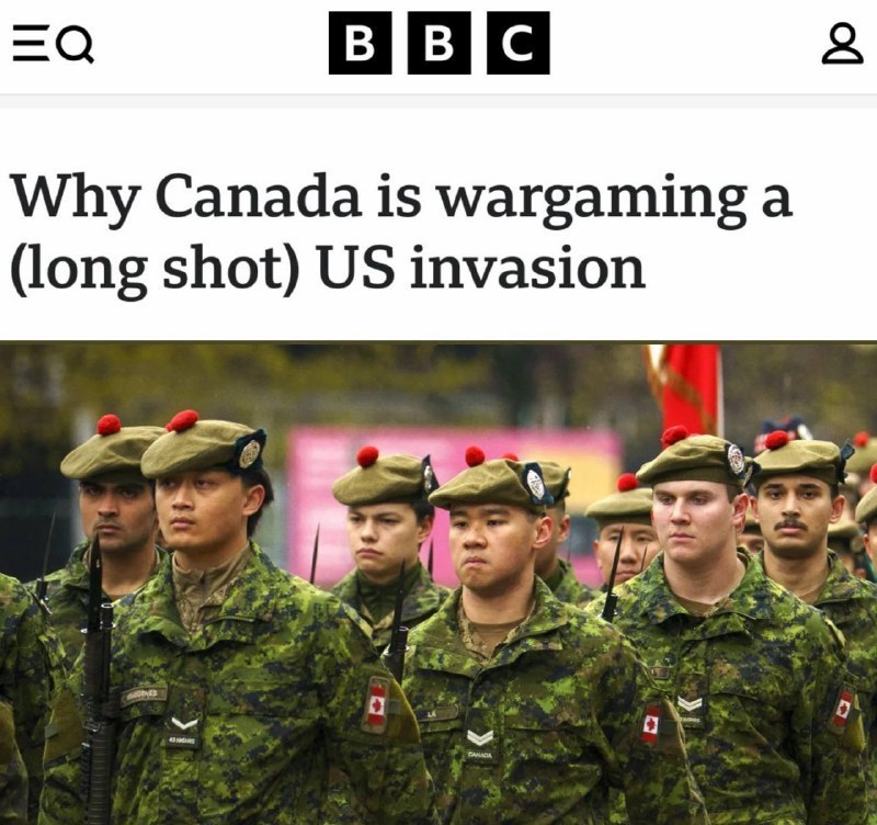 Canada models scenario of U.S. invasion