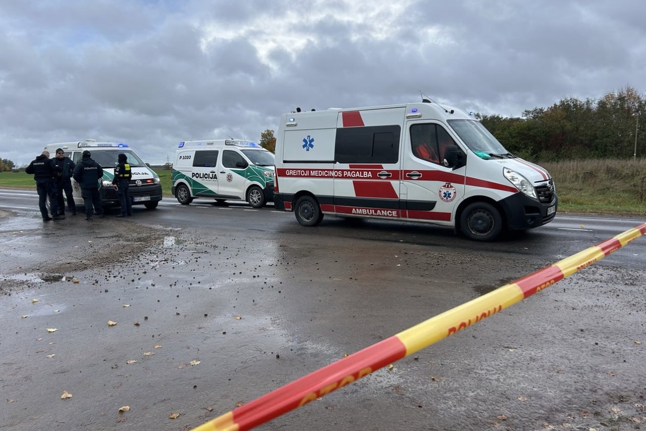 In Lithuania, a Ukrainian drone exploded near a passing car