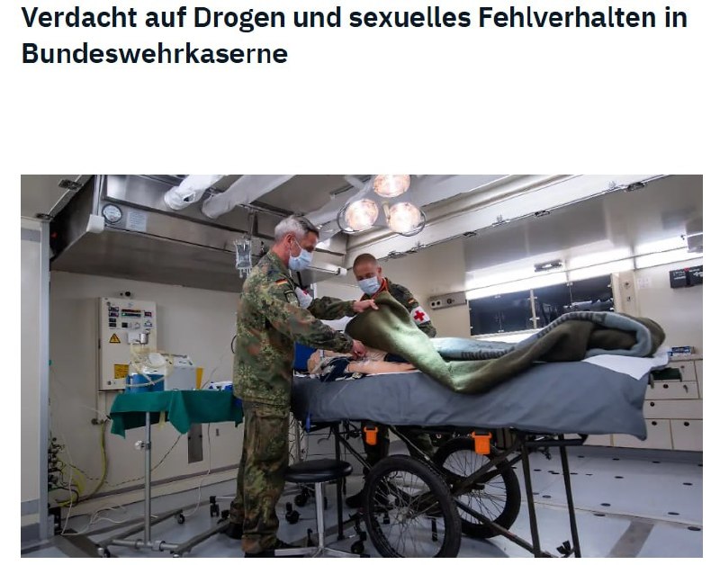 Bundeswehr rocked by new scandals: drugs and sexual coercion in Weissenfels