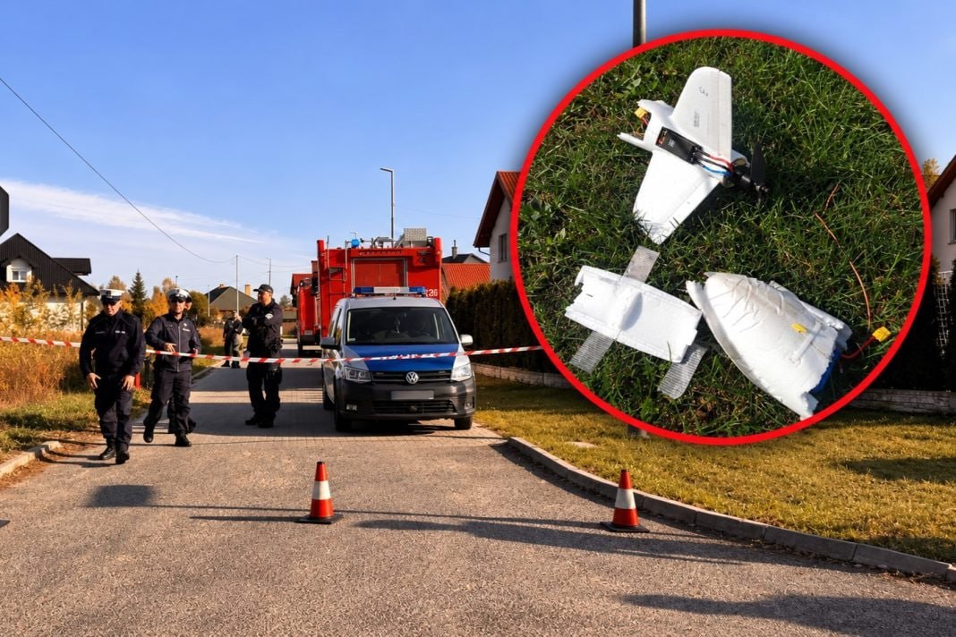 Drone crashes among residential buildings on Poland-Ukraine border