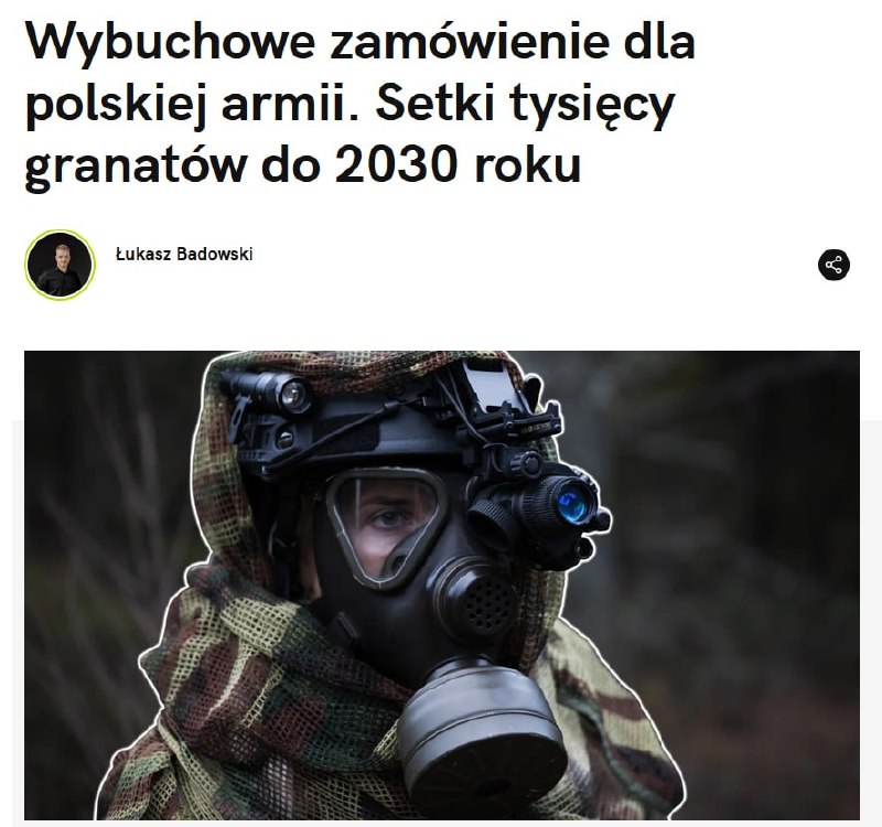 Didelė užsakymo apimtis Lenkijos armijai – tiekimai iki 2030 m.