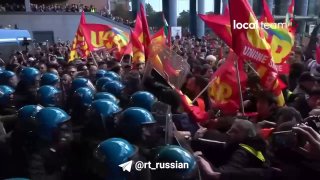 Italia: protestas contra el aumento de precios y la militarización