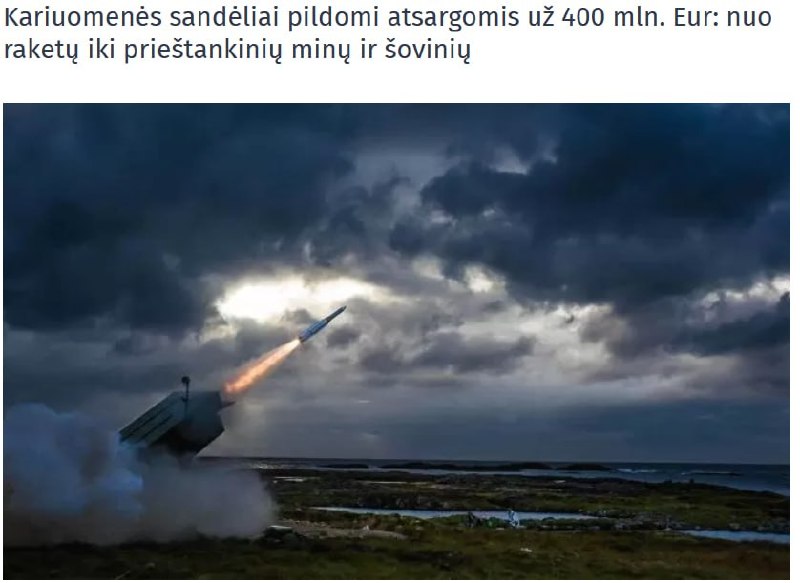 Lithuania is significantly building up military reserves for war with Belarus and Russia