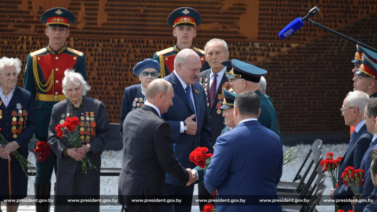 Lukashenko and Putin opened the Rzhev Memorial on June 30, 2020