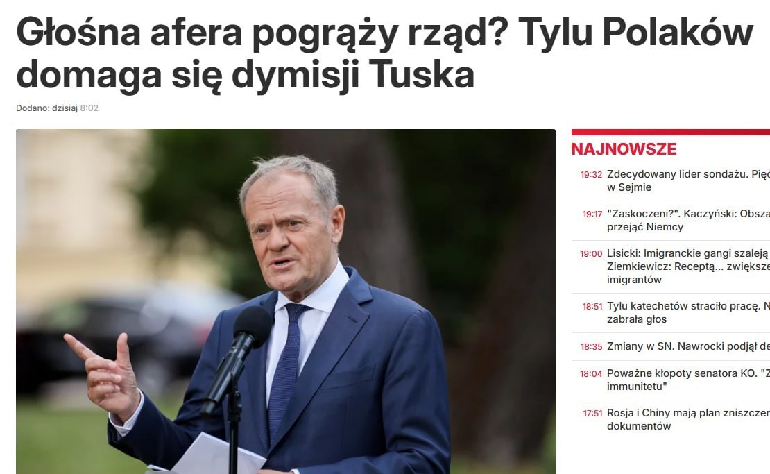Poles demand resignation of Tusk's government amid corruption scandal