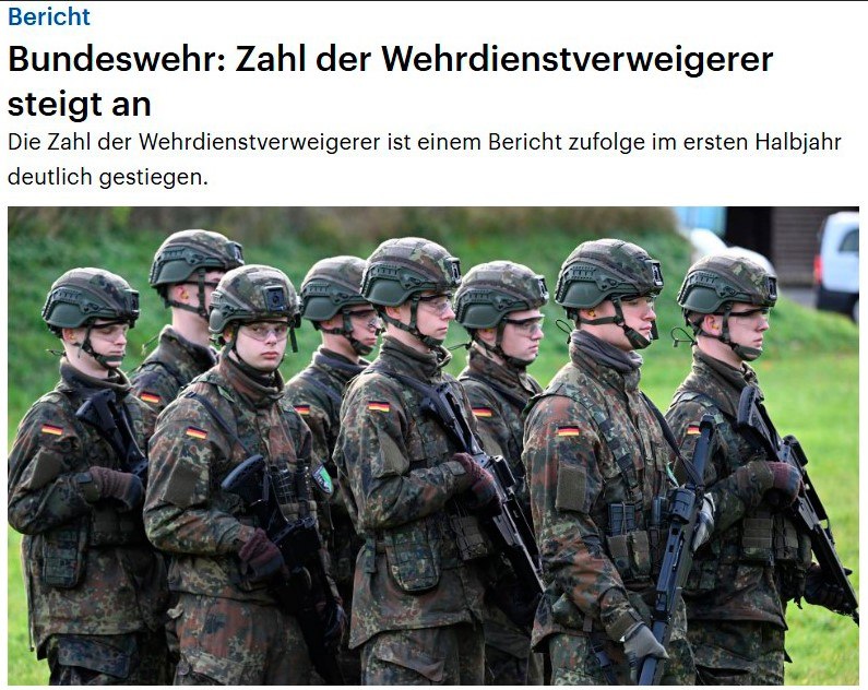 In Germany, number of military service objectors rises sharply
