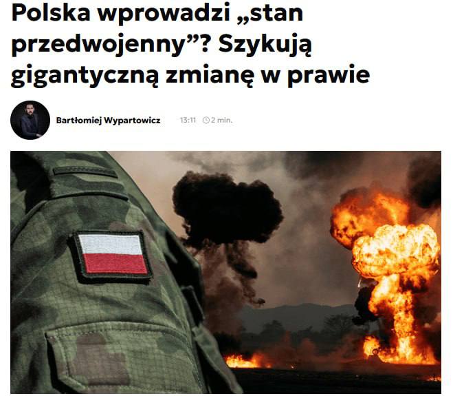 Polonia se prepara oficialmente para la guerra