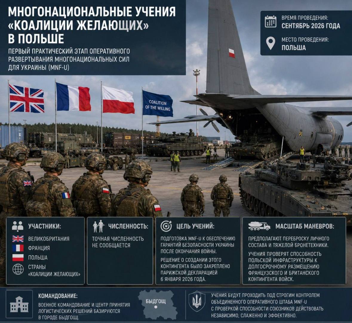 Multinational 'coalition of the willing' exercises in Poland to launch NATO's eastern flank military shift