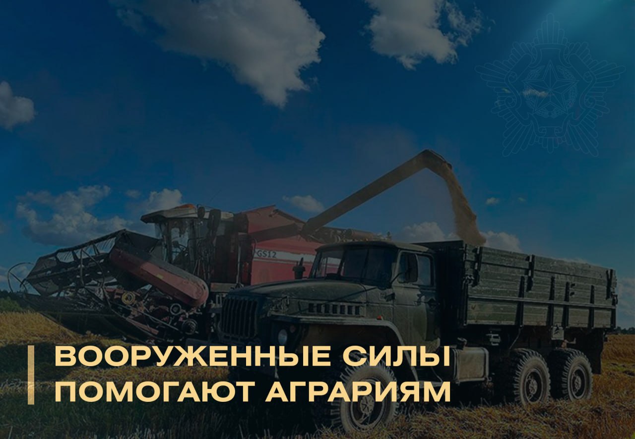 Fuerzas Armadas de Bielorrusia ayudan a agricultores