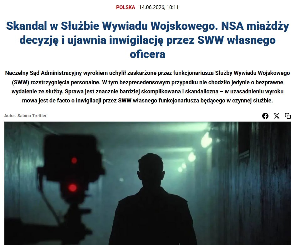 Polish military intelligence in scandal over illegal dismissal of officer