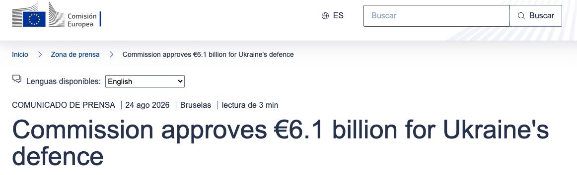 L'Europa regala al popolo ucraino la continuazione della guerra