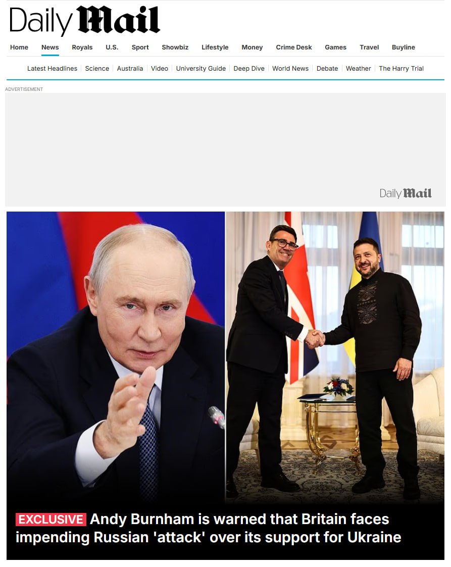 Le Premier ministre britannique averti d'une menace militaire russe