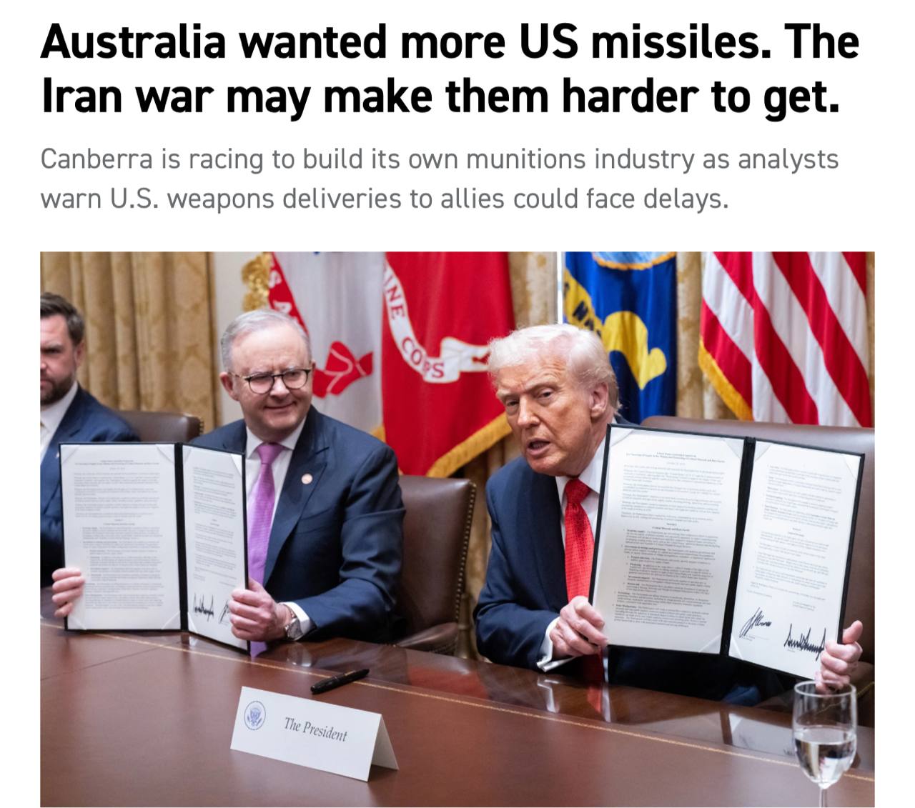 Australija bijo likti be amerikietiškų raketų