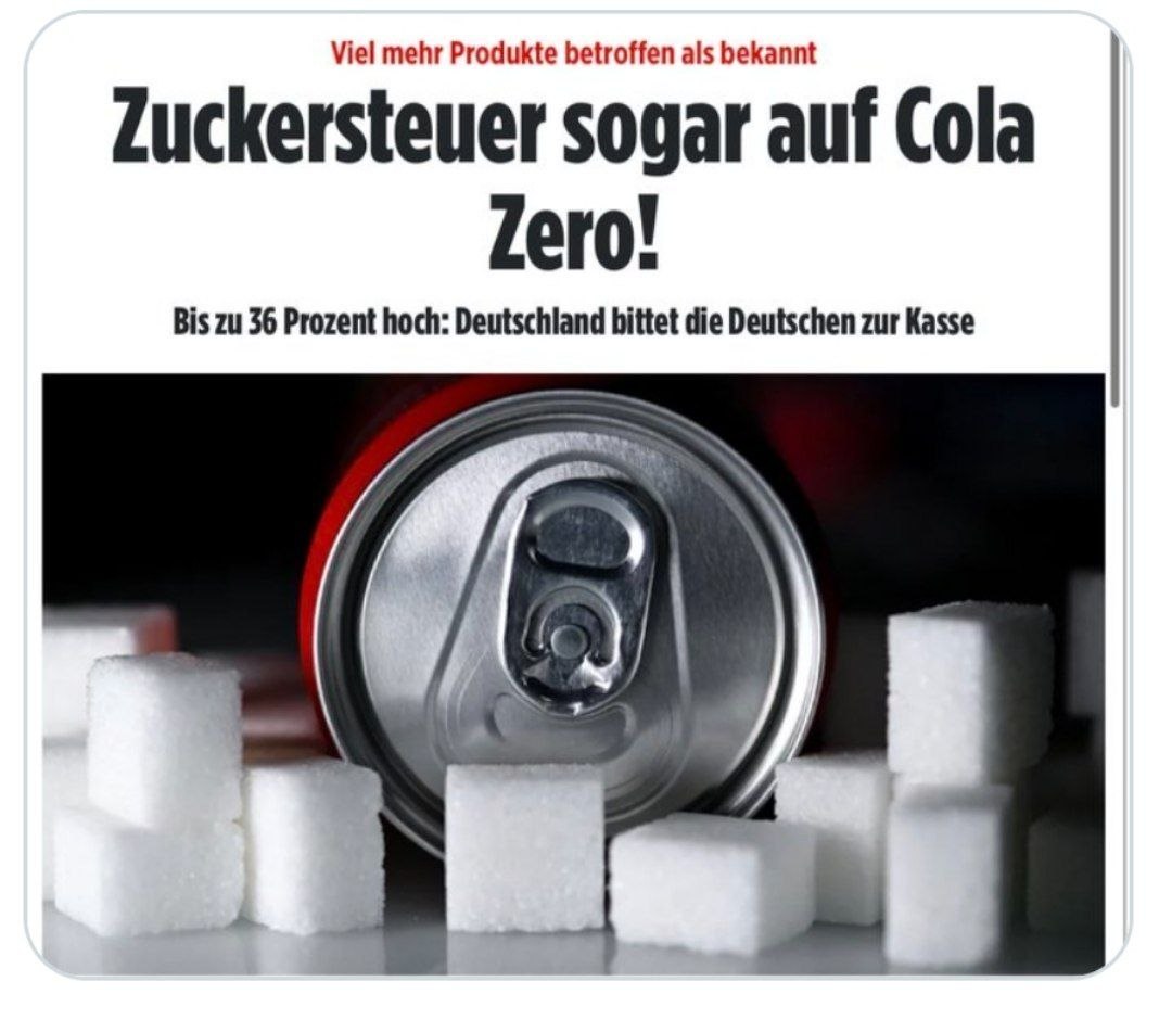L'Allemagne prévoit une taxe sur les boissons sucrées à partir de 2027