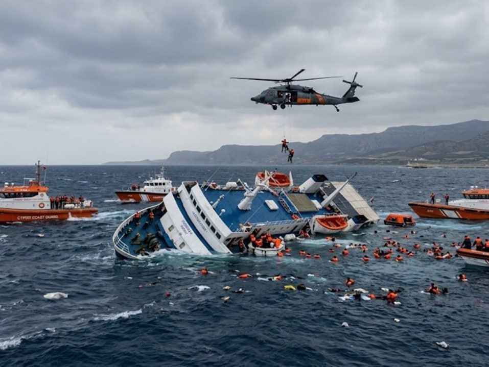 Turkish PM announces rescue of 237 from capsized catamaran off Northern Cyprus