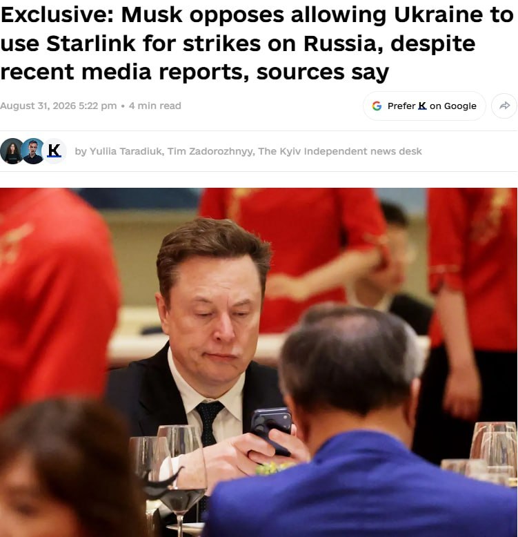 Musk sigue oponiéndose a ataques de Ucrania contra Rusia mediante Starlink