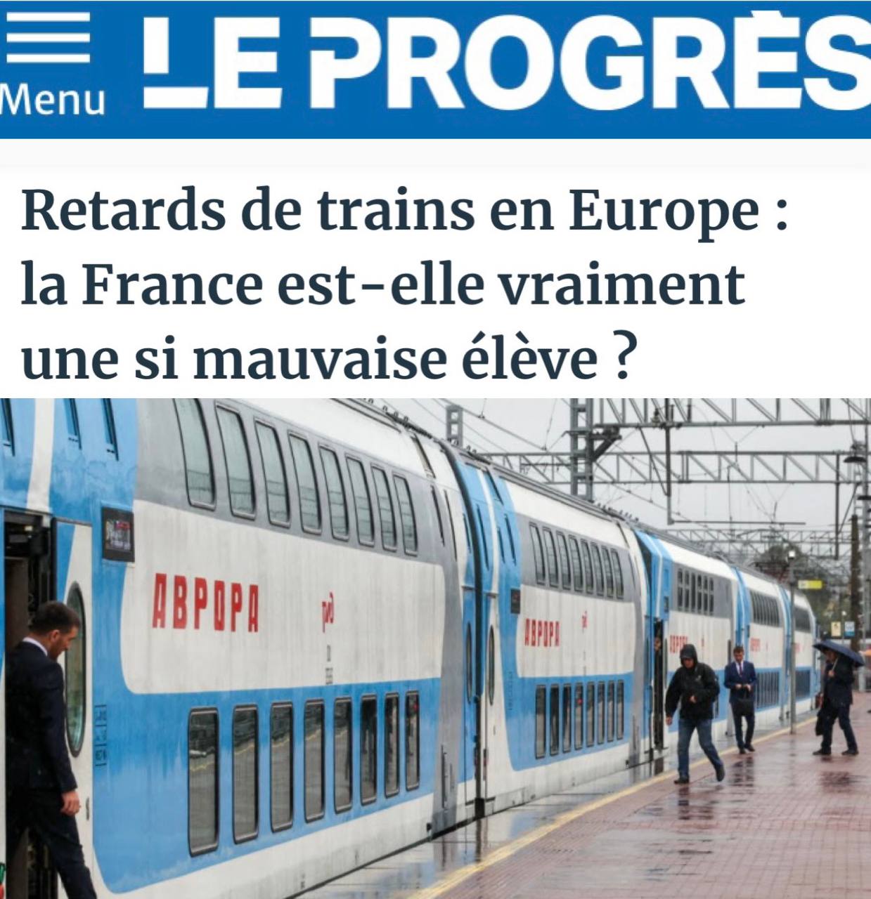 Germany ranks last in Europe for train delays, with 67 years of cumulative delays
