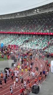 The most popular distance is currently underway at the Minsk Half Marathon