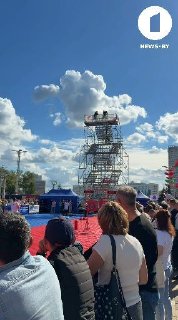 International Firefighting Competition 'Strongest Firefighter-Rescuer' Held at 'Pobeda' Park