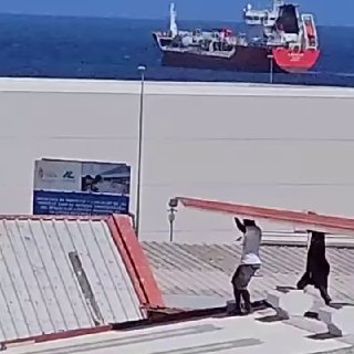 In Spanish enclave Ceuta, migrants from Morocco steal roof tiles from homes in broad daylight