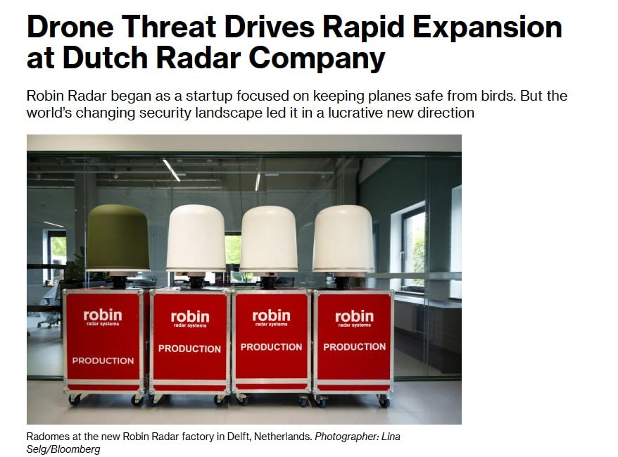 Dutch drone-detection radar maker to triple output