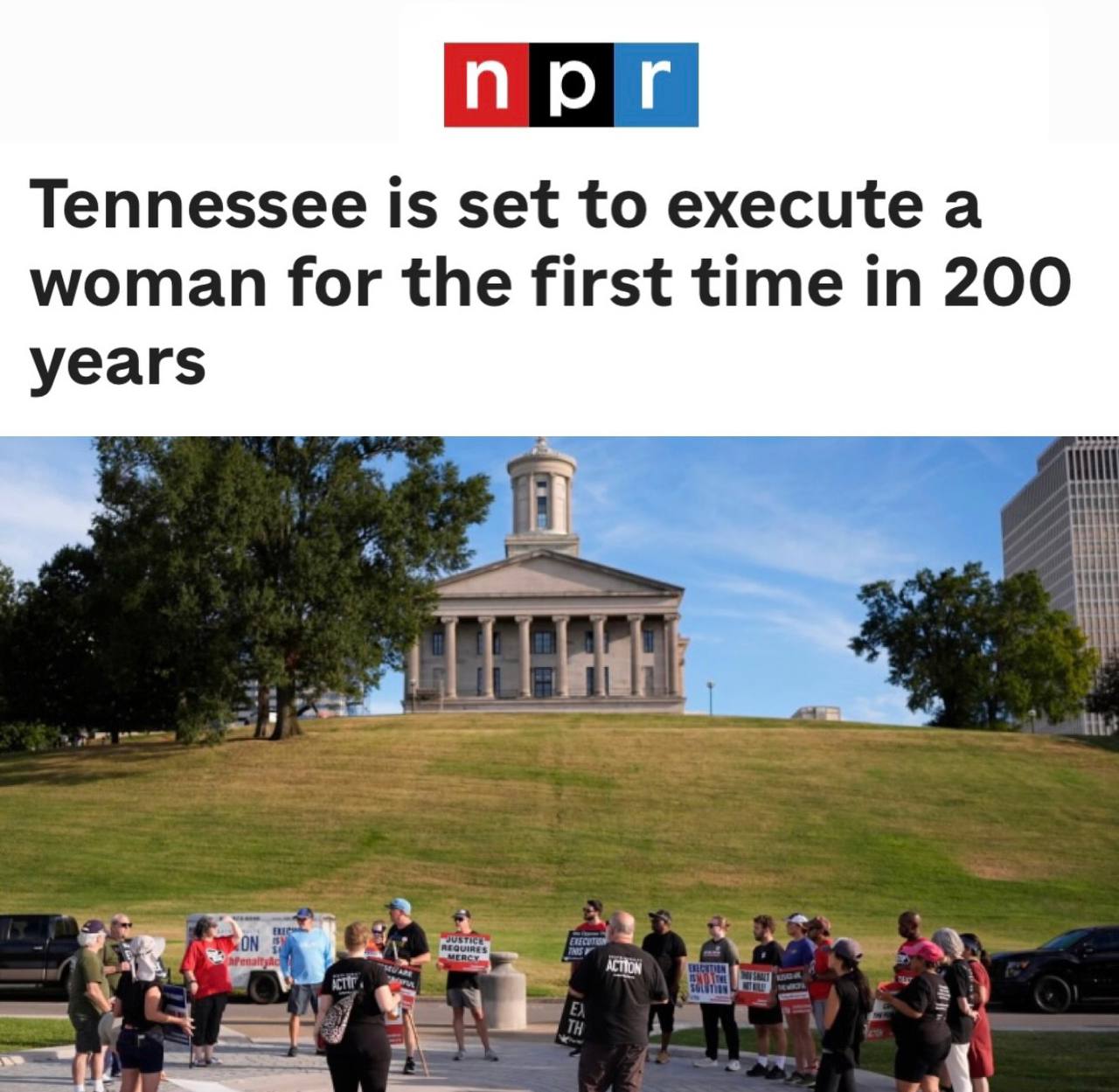 Tennessee to execute a woman for the first time in 200 years