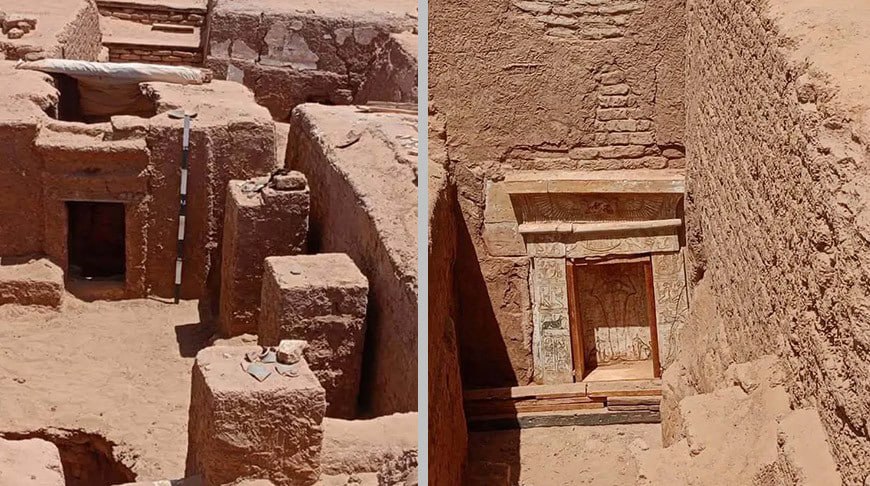 Archaeologists discover 1,700-year-old brick tomb with ancient Greek elegy in Egypt