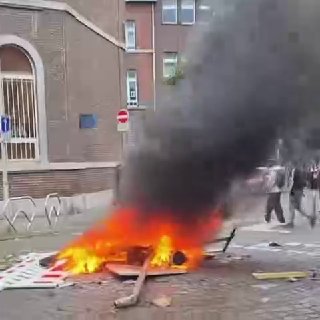 French high school protests spread to Belgium