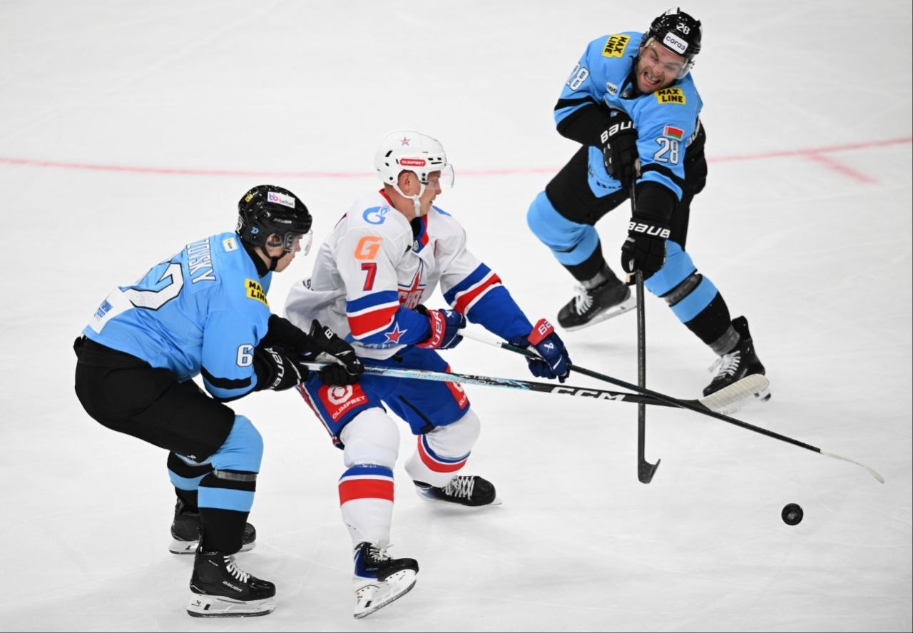 Dinamo-Minsk hockey team defeats St. Petersburg SKA at home, 4:2