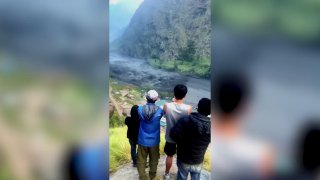 Sudden flood washes away houses and bridges in Nepal