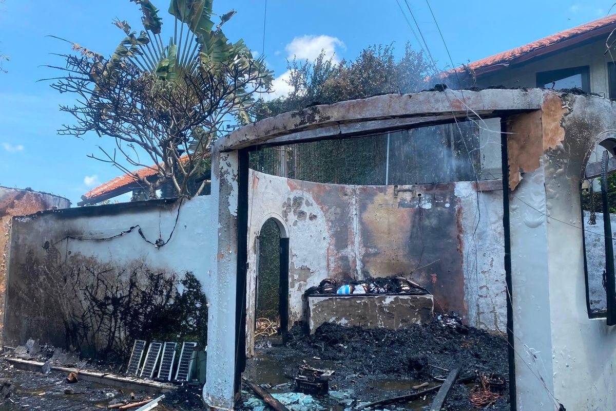 Tourist burns down villa on Bali while trying to scare off spider