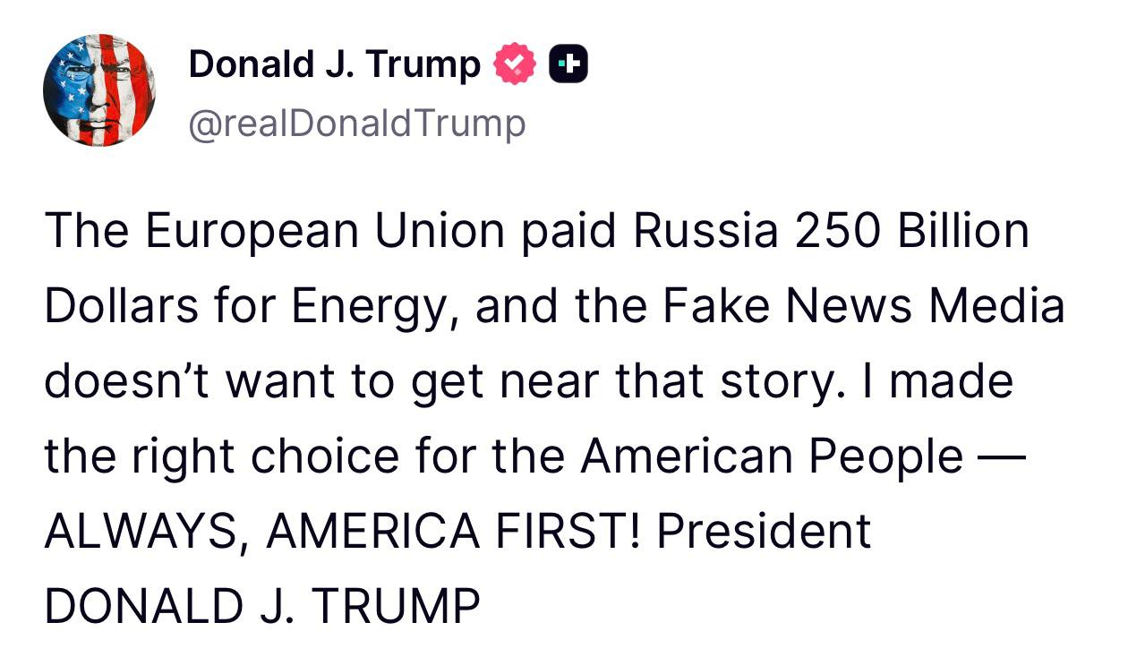 Trump: 'I made the right choice for Americans' on diesel deal with Russia