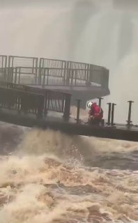World's widest waterfall surges due to rains and El Niño