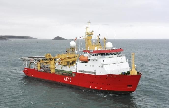 UK's only ice patrol ship HMS Protector disabled by engine failure