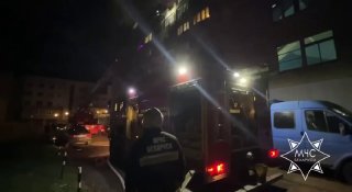 Пожар в общежитии на проспекте Пушкина в Минске
