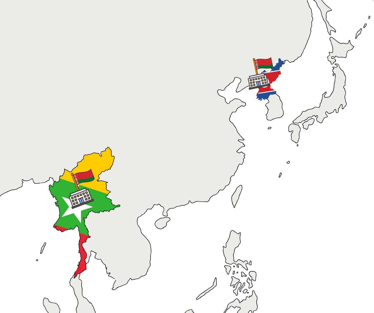 Belarus opens embassies in North Korea and Myanmar