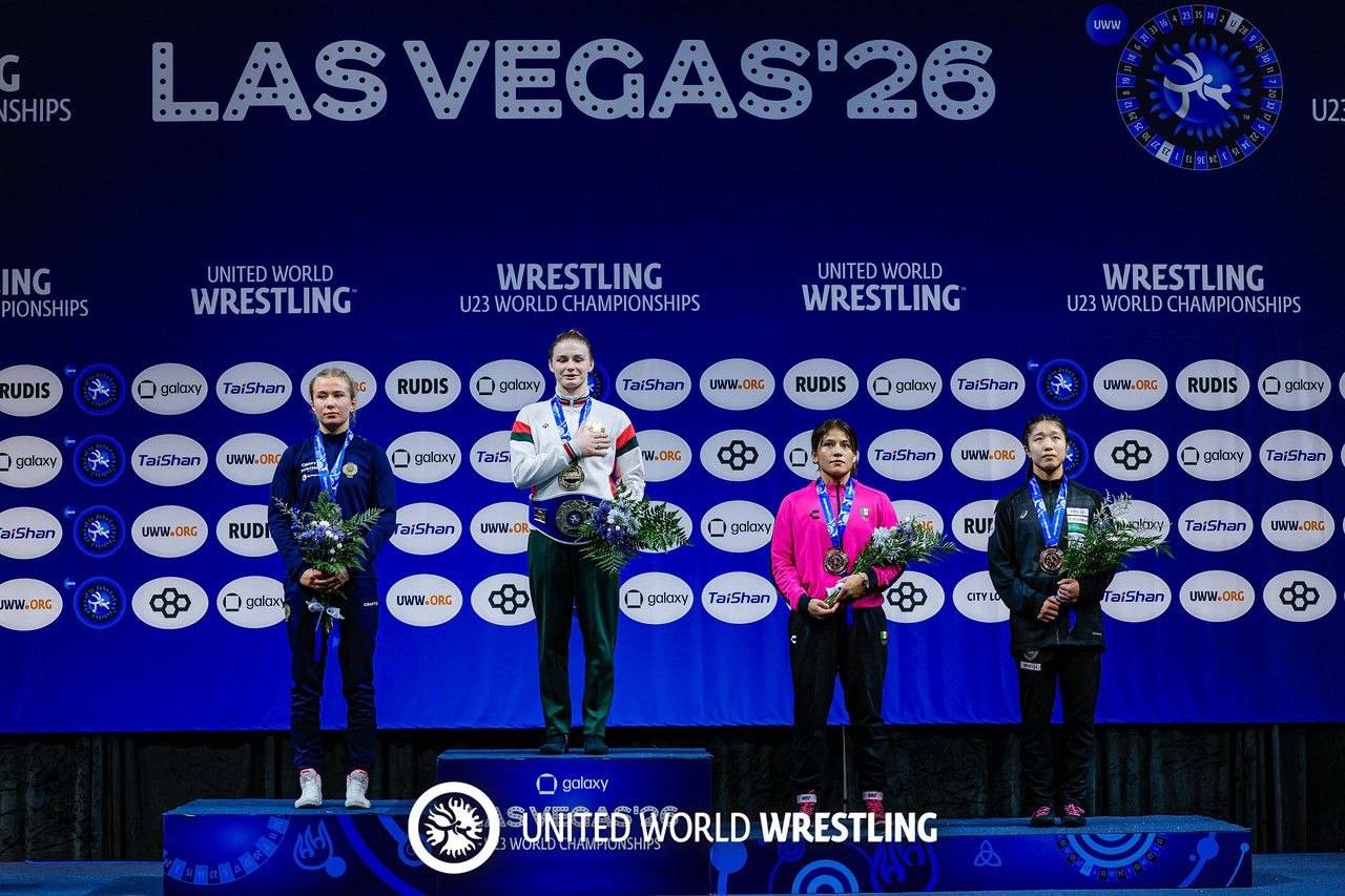 Arina Demchenko makes history with gold at U23 World Wrestling Championships