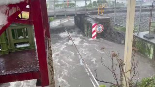 Nepaprasti lietūs Japonijoje dėl ciklono „Champi“