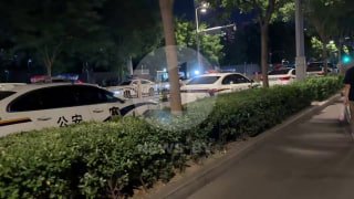 حادث قرب ناطحة سحاب في بكين
