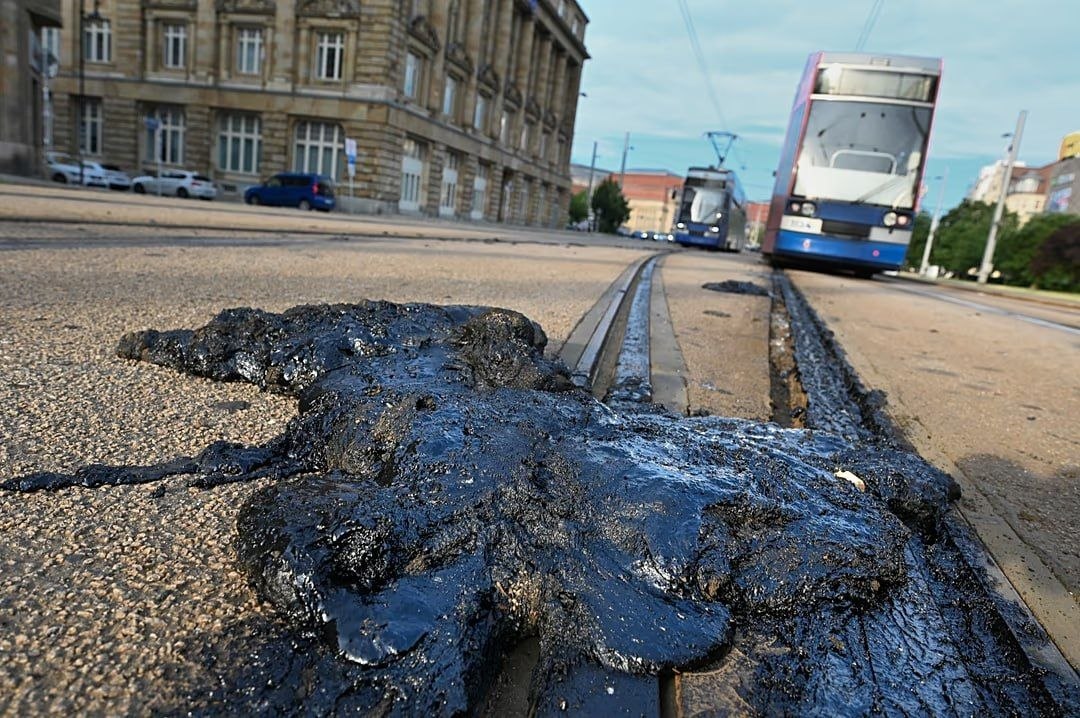 Tram tracks damaged in Leipzig and Brandenburg due to extreme heat