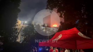 Põleng Minski keskuses Lenini tänaval