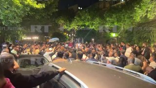 Protests continue near Armenia's Central Election Commission building