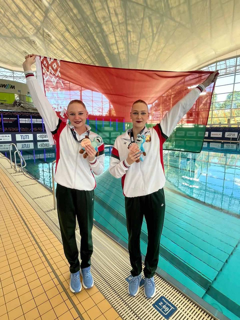 Belarusian synchronised swimmers win bronze at junior European Championships