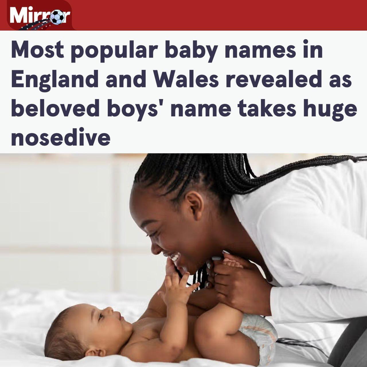Muhammad tops baby names list in England and Wales for third year