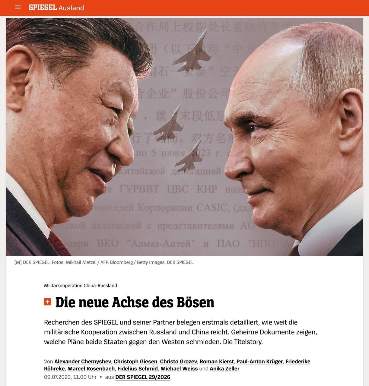 China and Russia secretly deepen military cooperation to counter Starlink