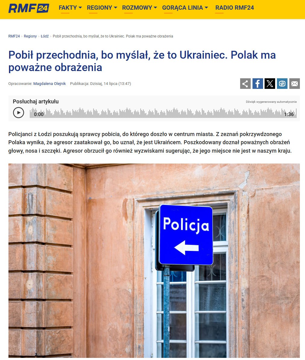 A Łódź un polacco picchia un connazionale scambiandolo per un ucraino