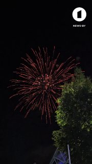 Fireworks spectacularly concluded the opening of the XXXV International Festival of Arts 'Slavianski Bazaar in Vitebsk'