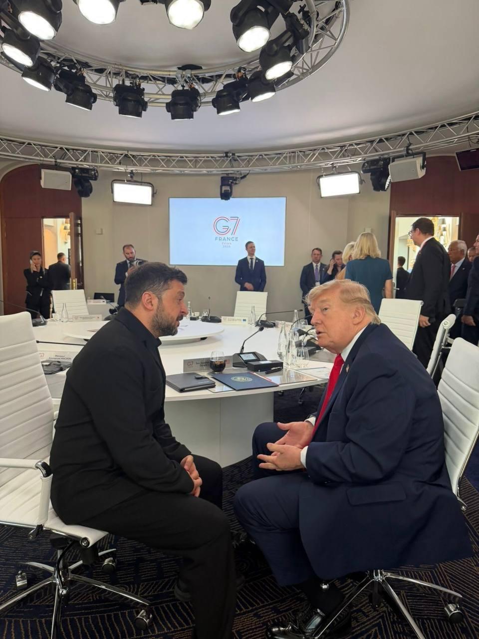 Trump says wants to resolve Ukraine conflict after talks with Zelenskyy at G7 summit